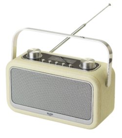 Bush - Leather Look DAB Radio - Cream